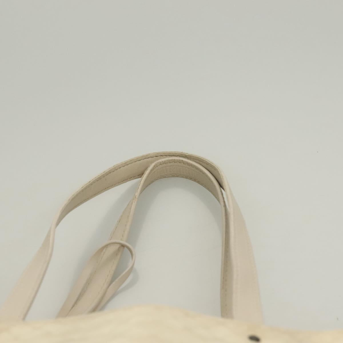 BOTTEGA VENETA Tote Bag Nylon White Auth hk2820