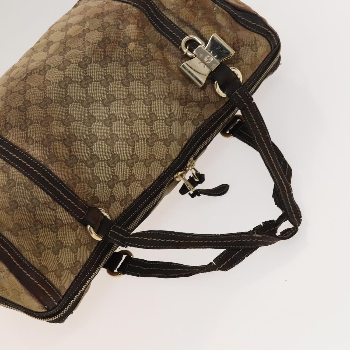 GUCCI GG Canvas Crystal Shoulder Bag 2 Set Beige Brown Auth hk2866