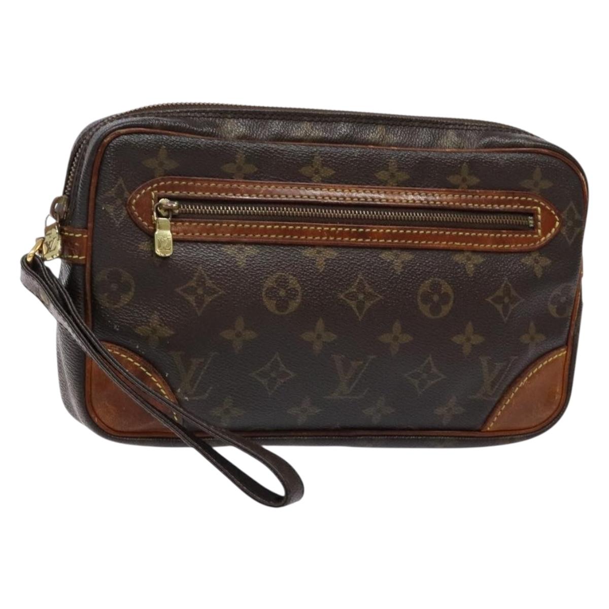 LOUIS VUITTON Monogram Marly Dragonne GM Clutch Bag M51825 LV Auth hk2872
