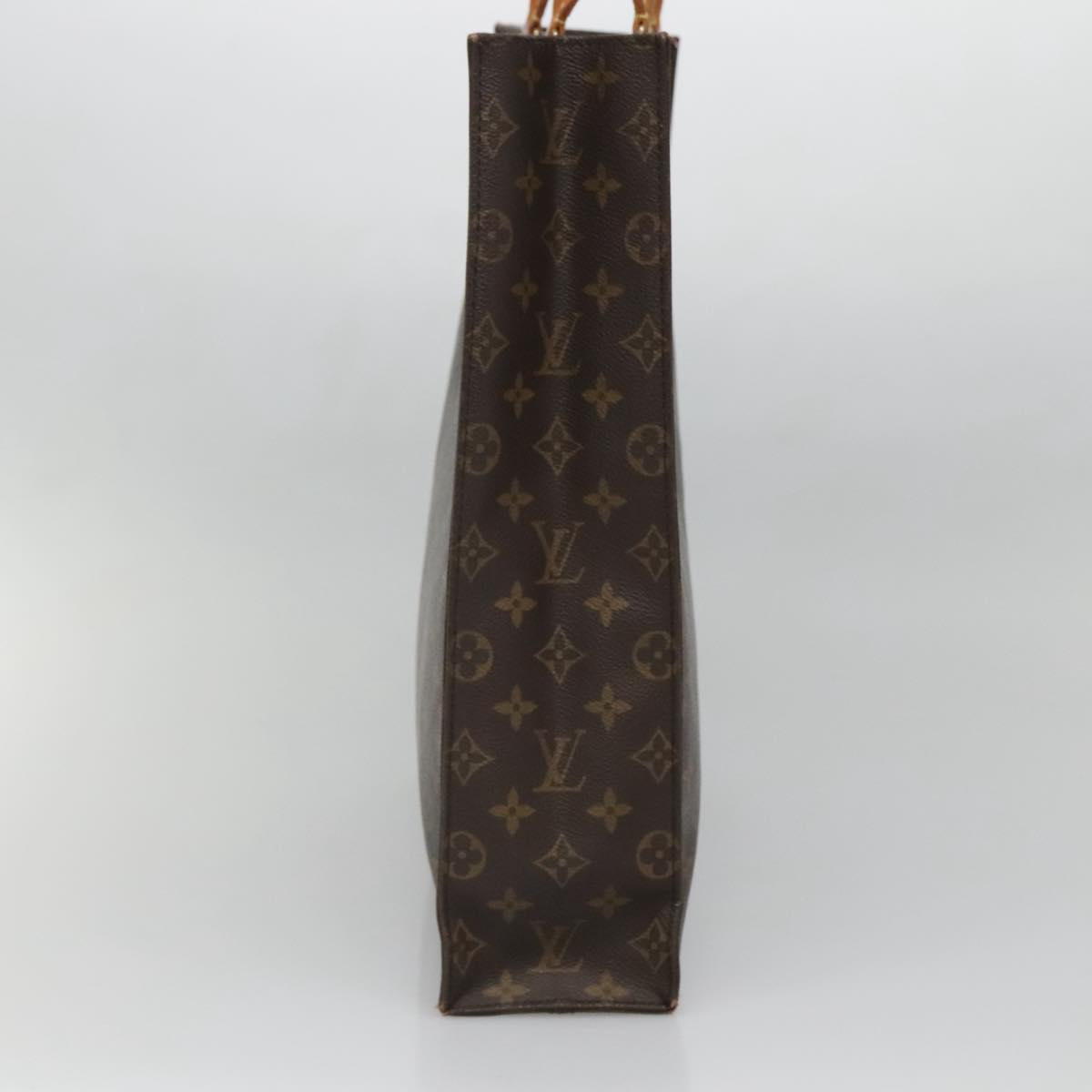 LOUIS VUITTON Monogram Sac Plat Hand Bag M51140 LV Auth hk2882