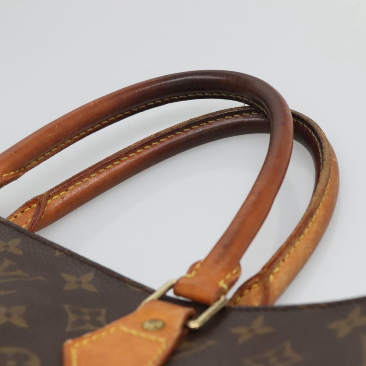 LOUIS VUITTON Monogram Sac Plat Hand Bag M51140 LV Auth hk2882