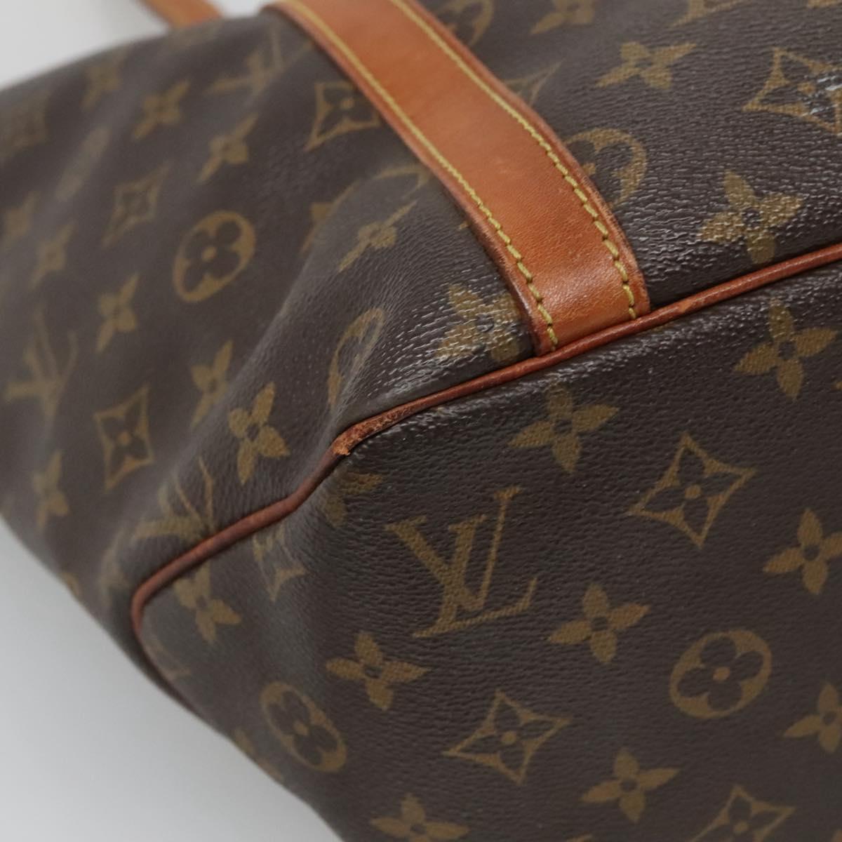 LOUIS VUITTON Monogram Sac Shopping Tote Bag M51108 LV Auth hk2885