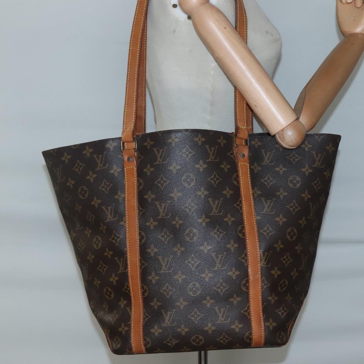 LOUIS VUITTON Monogram Sac Shopping Tote Bag M51108 LV Auth hk2885