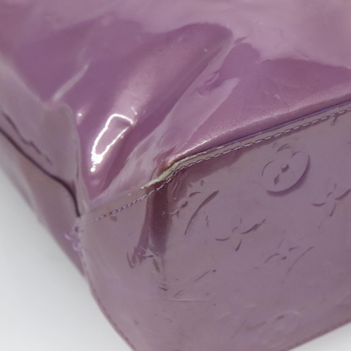 LOUIS VUITTON Monogram Vernis Reade MM Hand Bag Viole M91087 LV Auth hk2889
