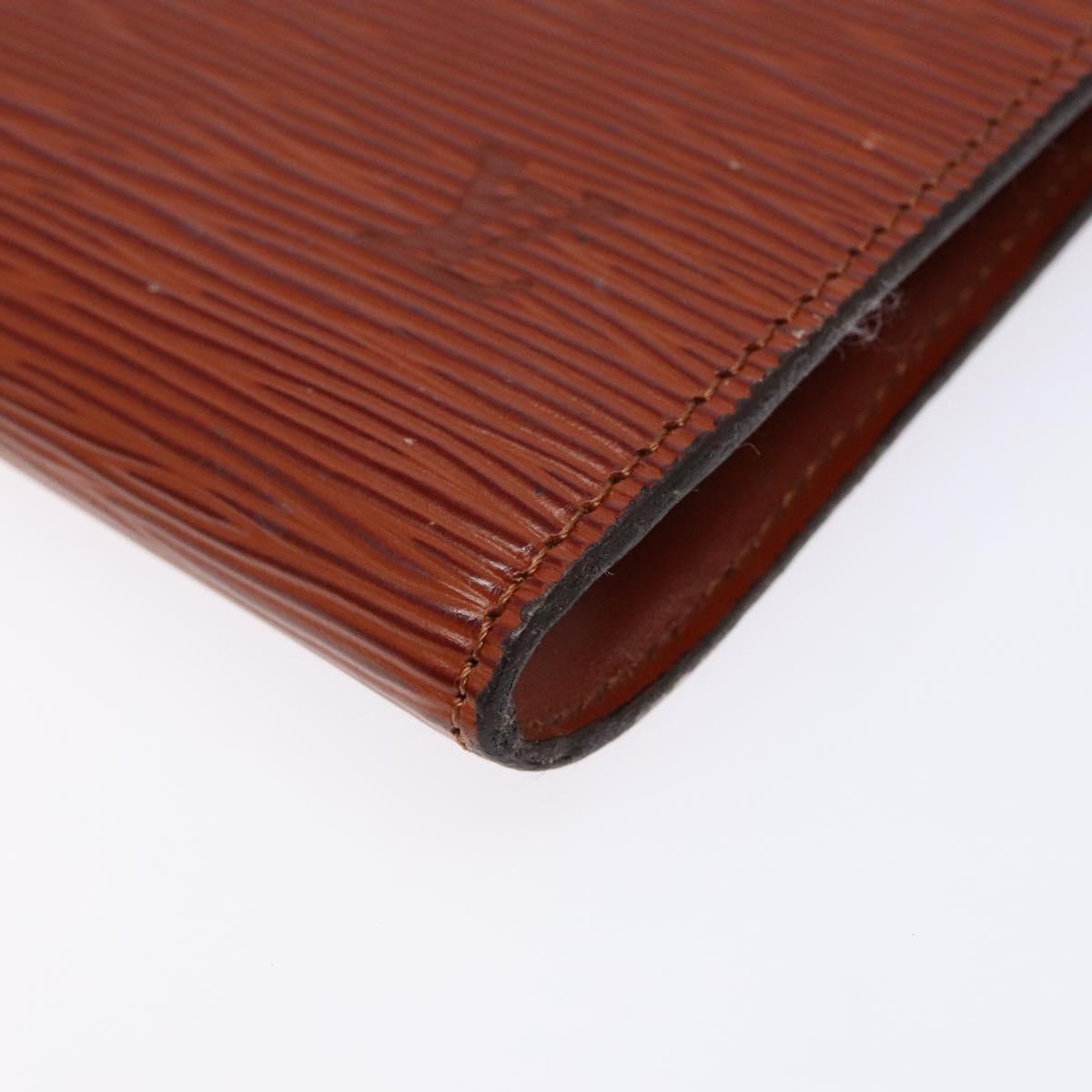 LOUIS VUITTON Epi Pochette Accessoires Accessory Pouch Brown M52953 Auth hk2893