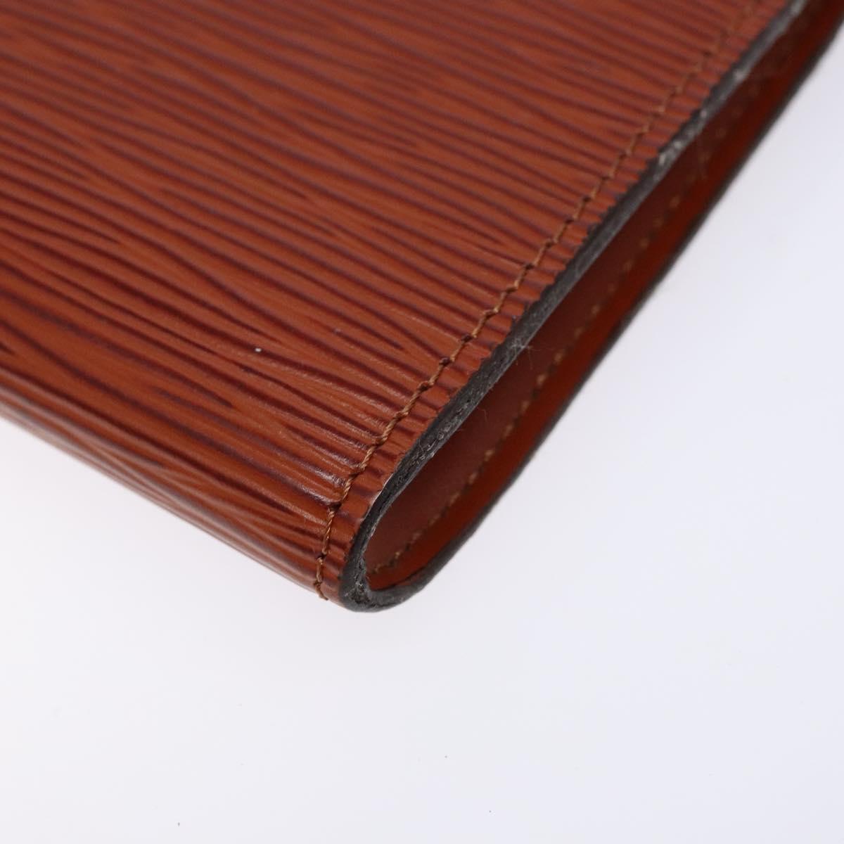 LOUIS VUITTON Epi Pochette Accessoires Accessory Pouch Brown M52953 Auth hk2893