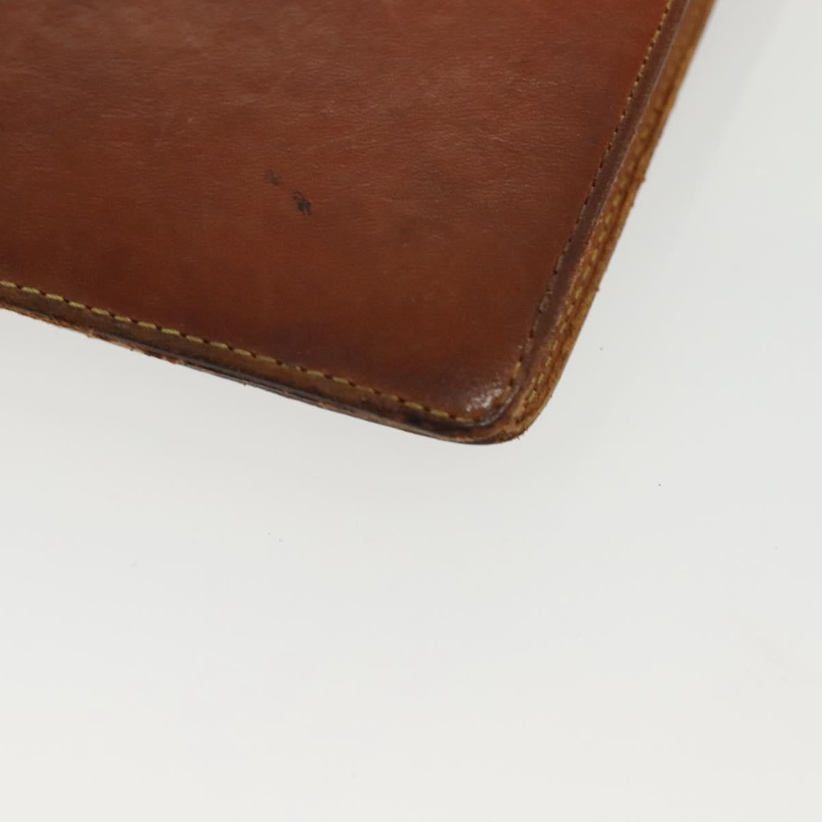 LOUIS VUITTON Nomad Agenda MM Day Planner Cover Brown R20473 LV Auth hk2895