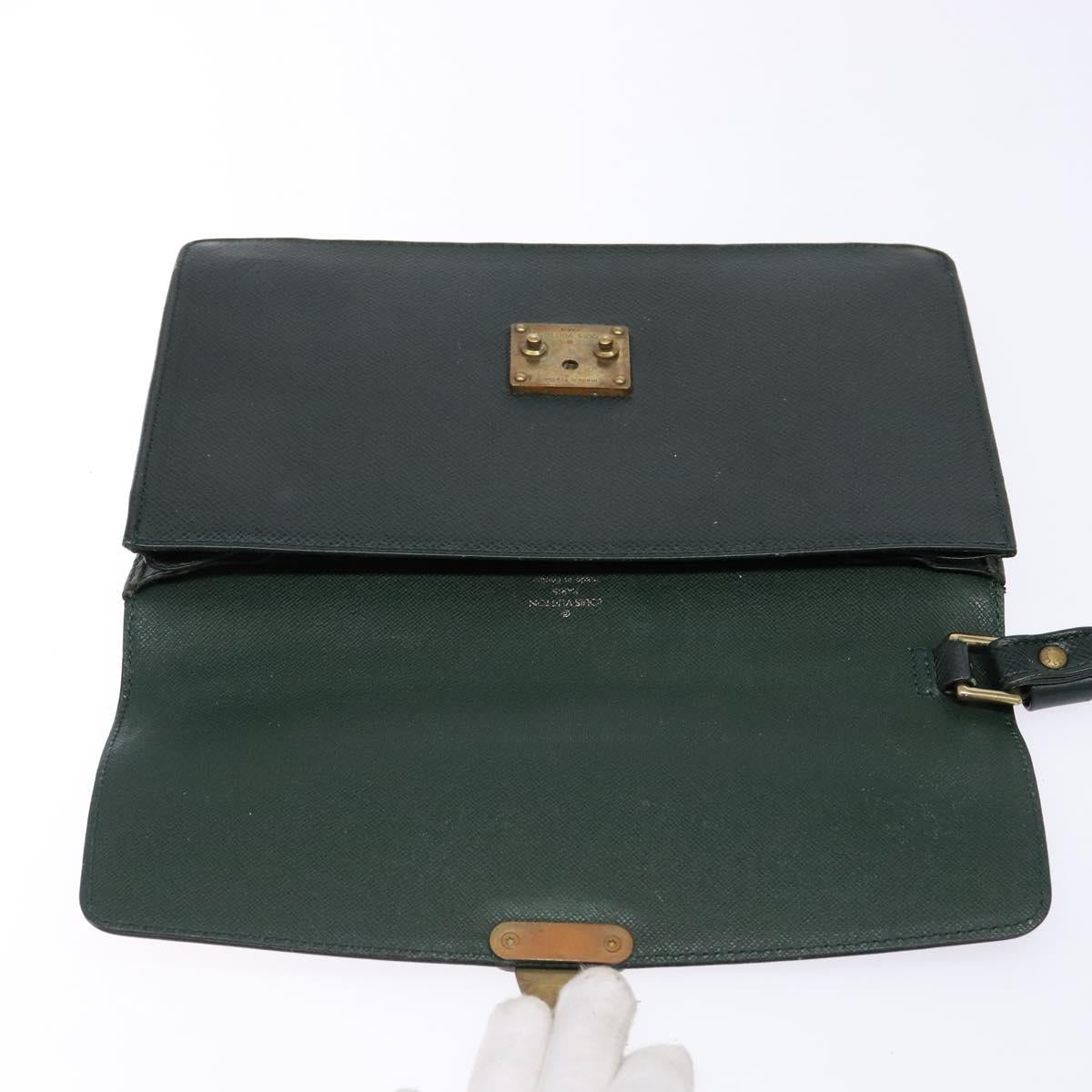 LOUIS VUITTON Taiga Pochette Kourad Clutch Bag Epicea M30194 LV Auth hk2896