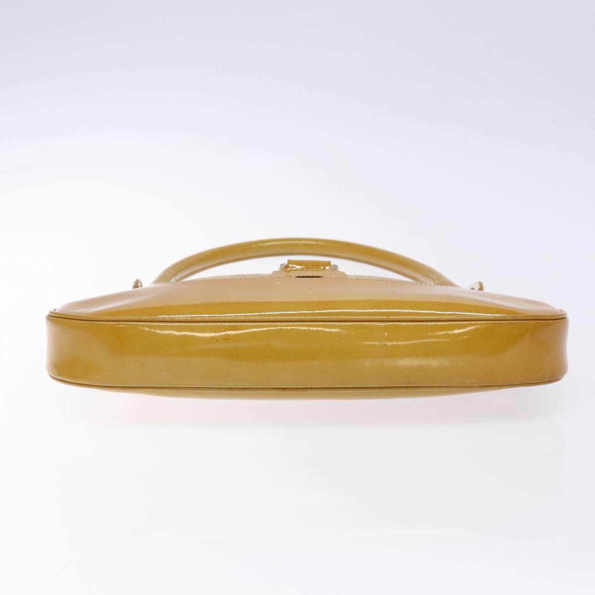 GUCCI Shoulder Bag Suede Beige Gold 001 4150 Auth hk2911