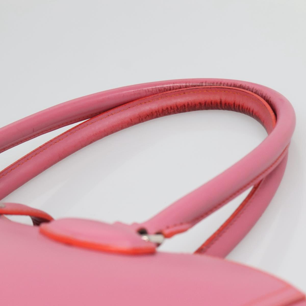 LOEWE Anagram Tote Bag Leather Pink Silver Auth hk2947