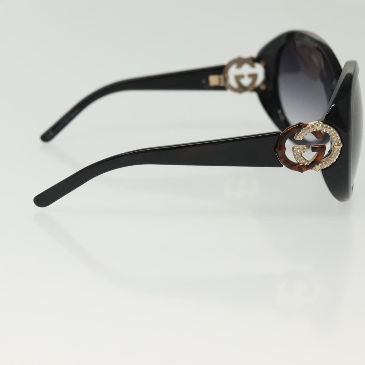 GUCCI Sunglasses Plastic Black Auth hk2964