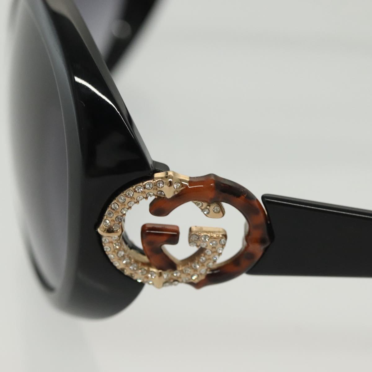 GUCCI Sunglasses Plastic Black Auth hk2964