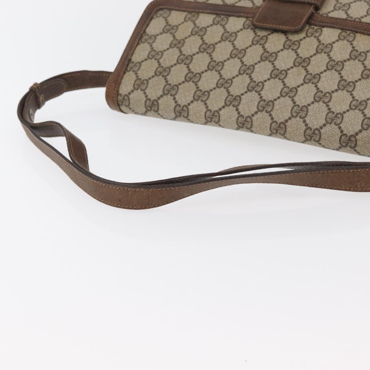 GUCCI GG Supreme Shoulder Bag PVC Beige Gold 001 16 4084 Auth hk2993