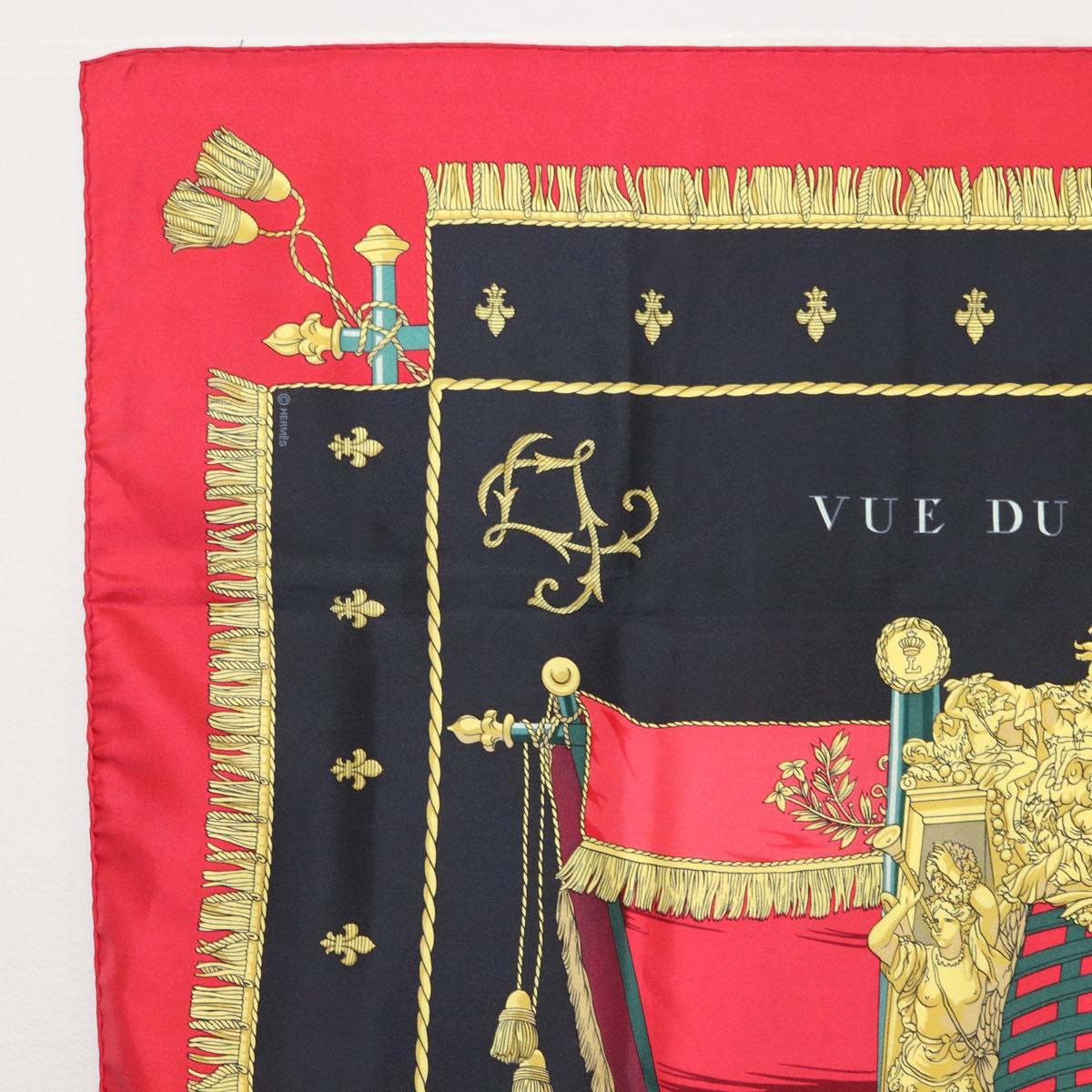 HERMES Carre 90 Scarf ""VUE DU CAROSSE DE LA GALERE LA REALE "" Silk Auth hk3012
