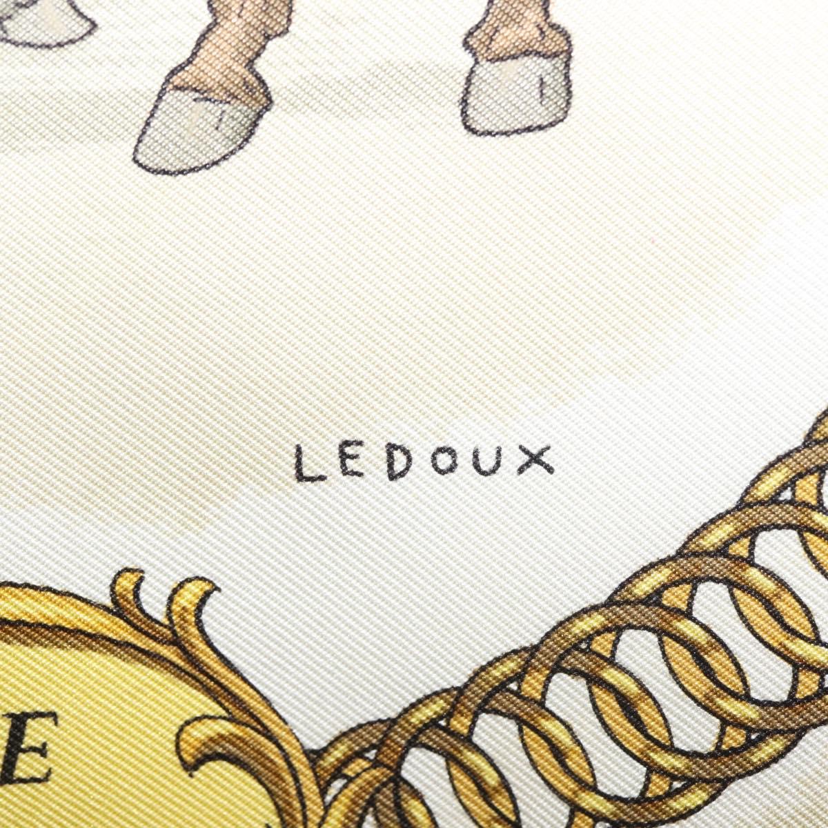 HERMES Carre 90 Scarf ""LA PROMENADE"" Silk Pink Auth hk3017