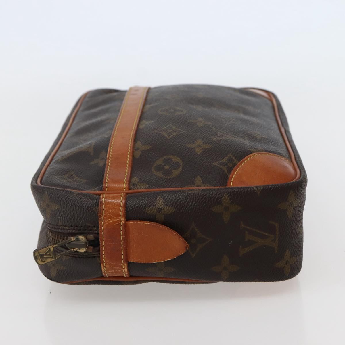 LOUIS VUITTON Monogram Compiegne 28 Clutch Bag M51845 LV Auth hk3024