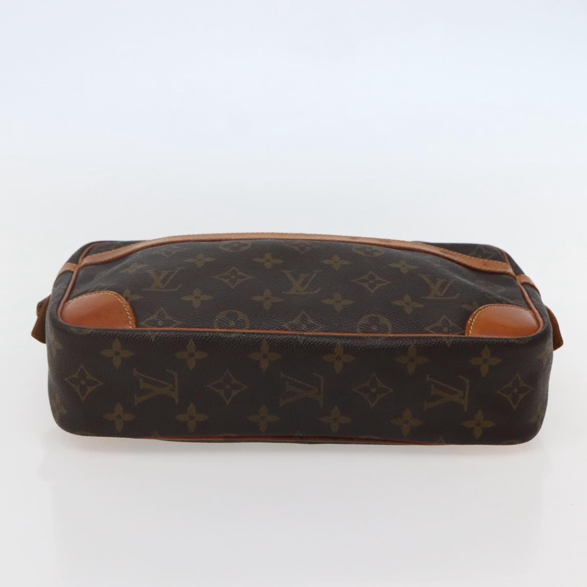 LOUIS VUITTON Monogram Compiegne 28 Clutch Bag M51845 LV Auth hk3024