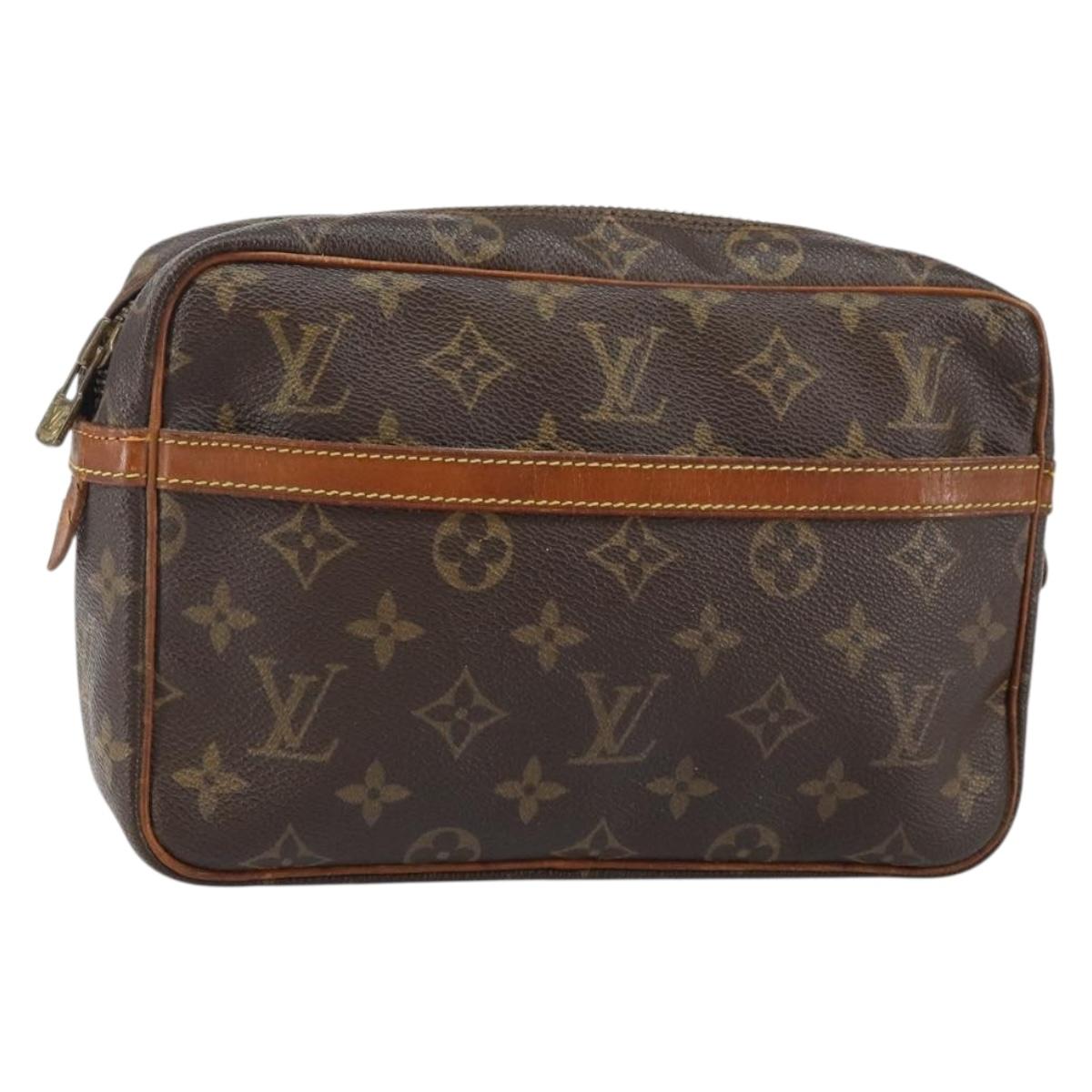 LOUIS VUITTON Monogram Compiegne 23 Clutch Bag M51847 LV Auth hk3029