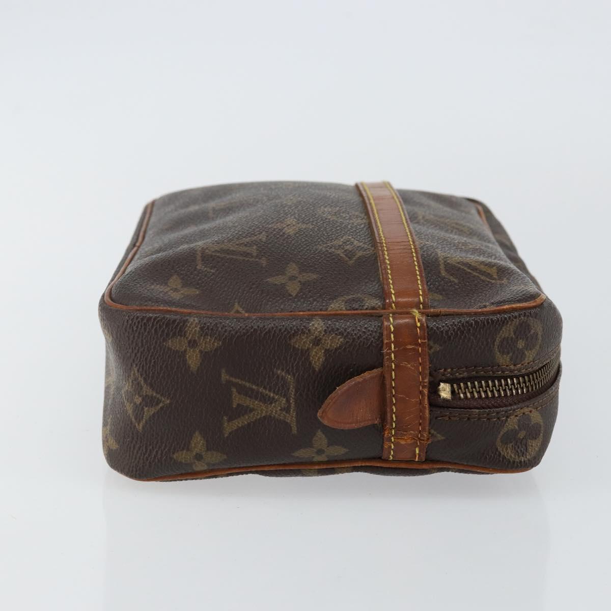 LOUIS VUITTON Monogram Compiegne 23 Clutch Bag M51847 LV Auth hk3029