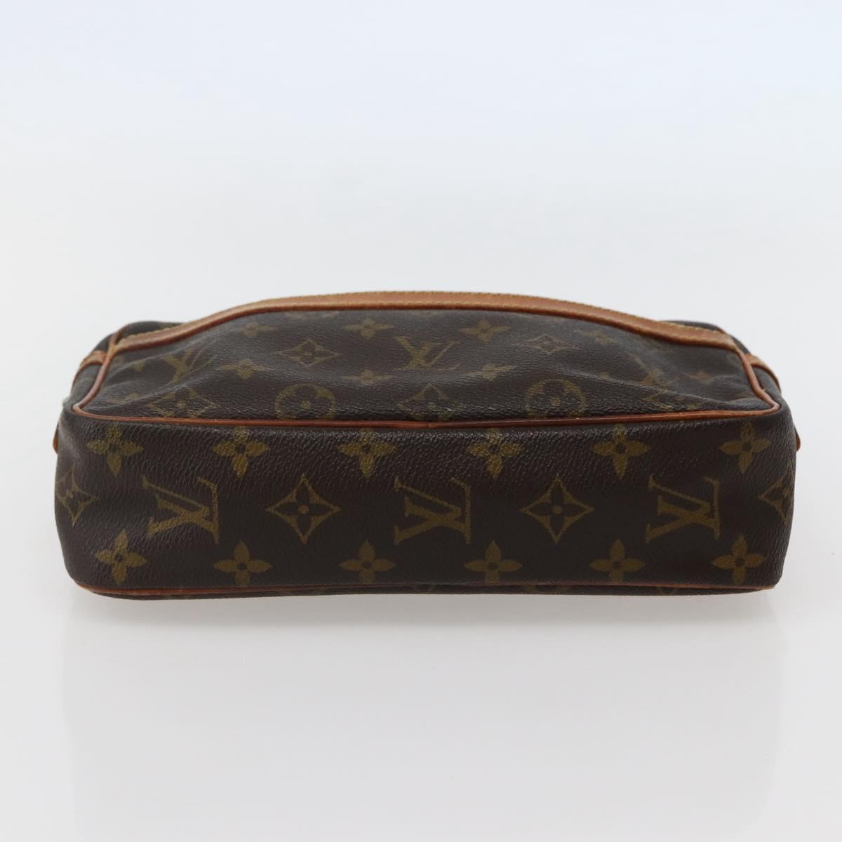 LOUIS VUITTON Monogram Compiegne 23 Clutch Bag M51847 LV Auth hk3030
