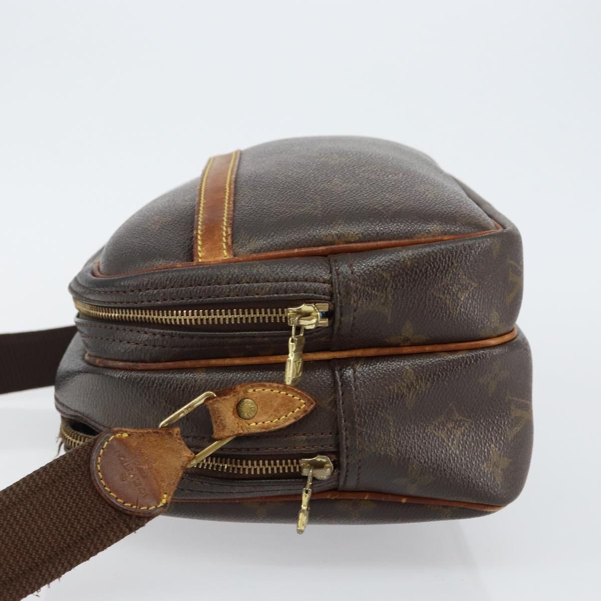 LOUIS VUITTON Monogram Reporter PM Shoulder Bag M45254 LV Auth hk3032