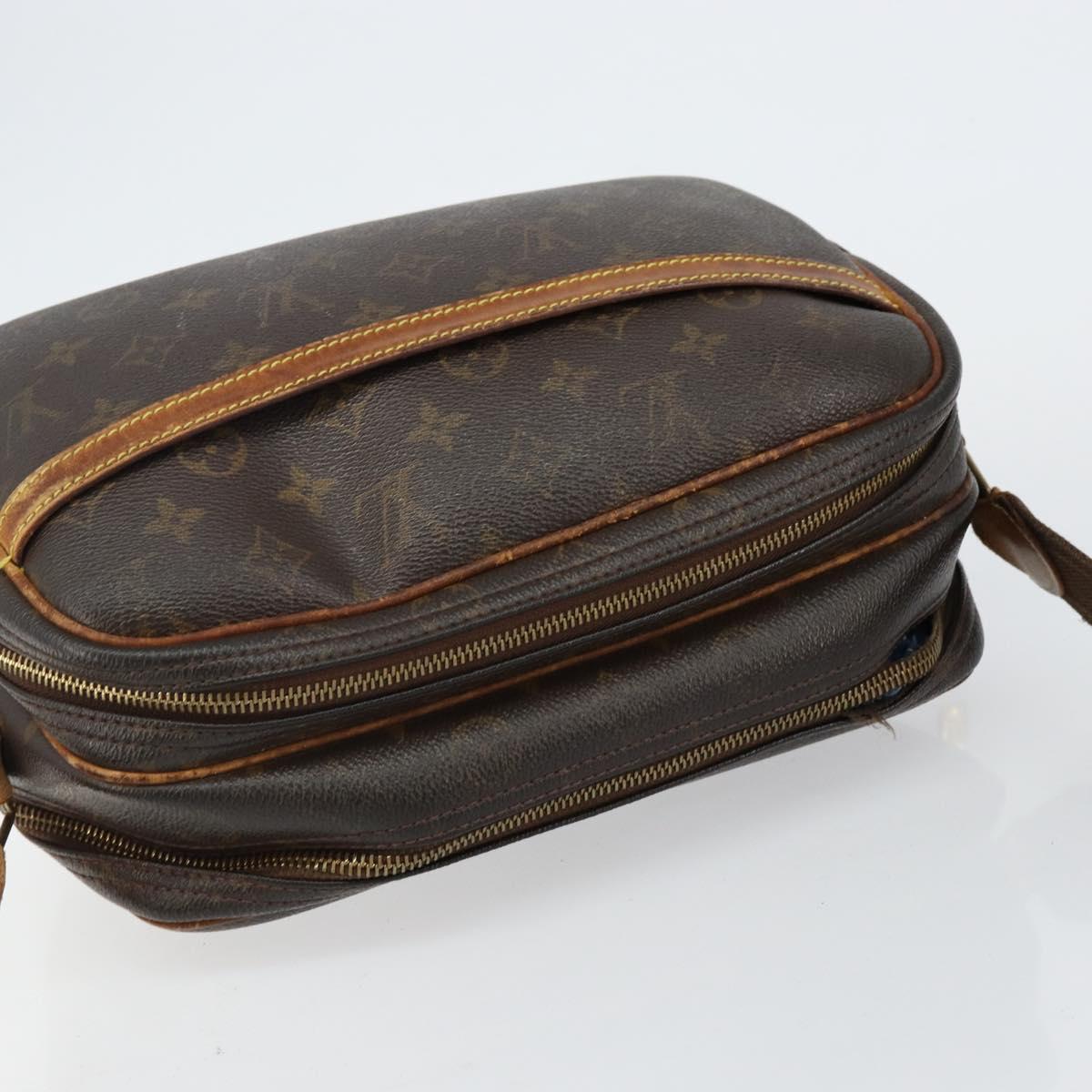 LOUIS VUITTON Monogram Reporter PM Shoulder Bag M45254 LV Auth hk3032