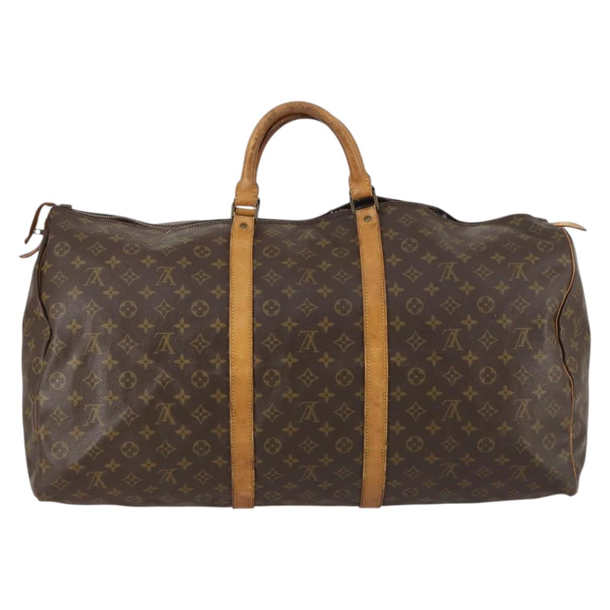 LOUIS VUITTON Monogram Keepall 60 Boston Bag Vintage M41422 LV Auth hk3034