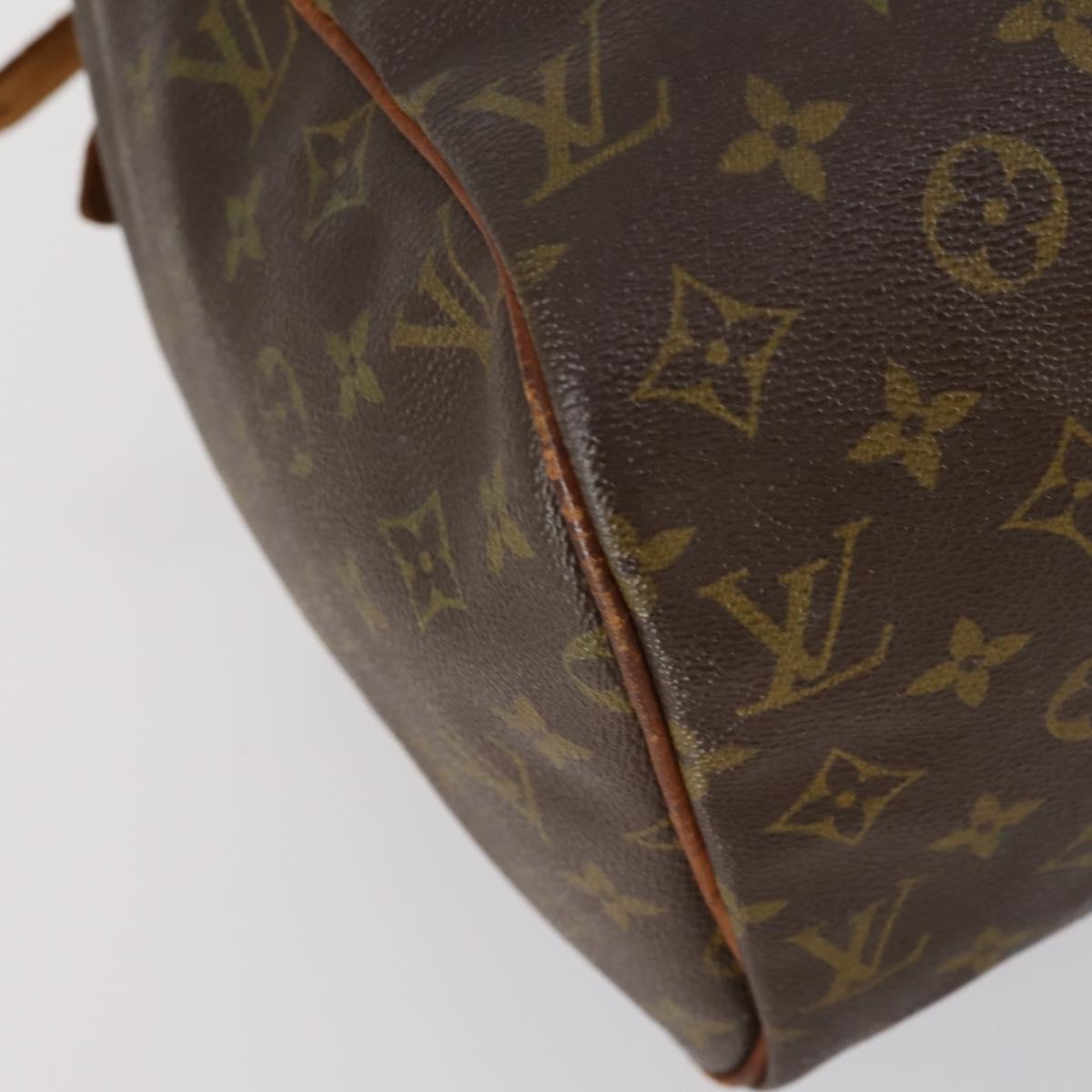 LOUIS VUITTON Monogram Sac Souple 35 Boston Bag M41626 LV Auth hk3035