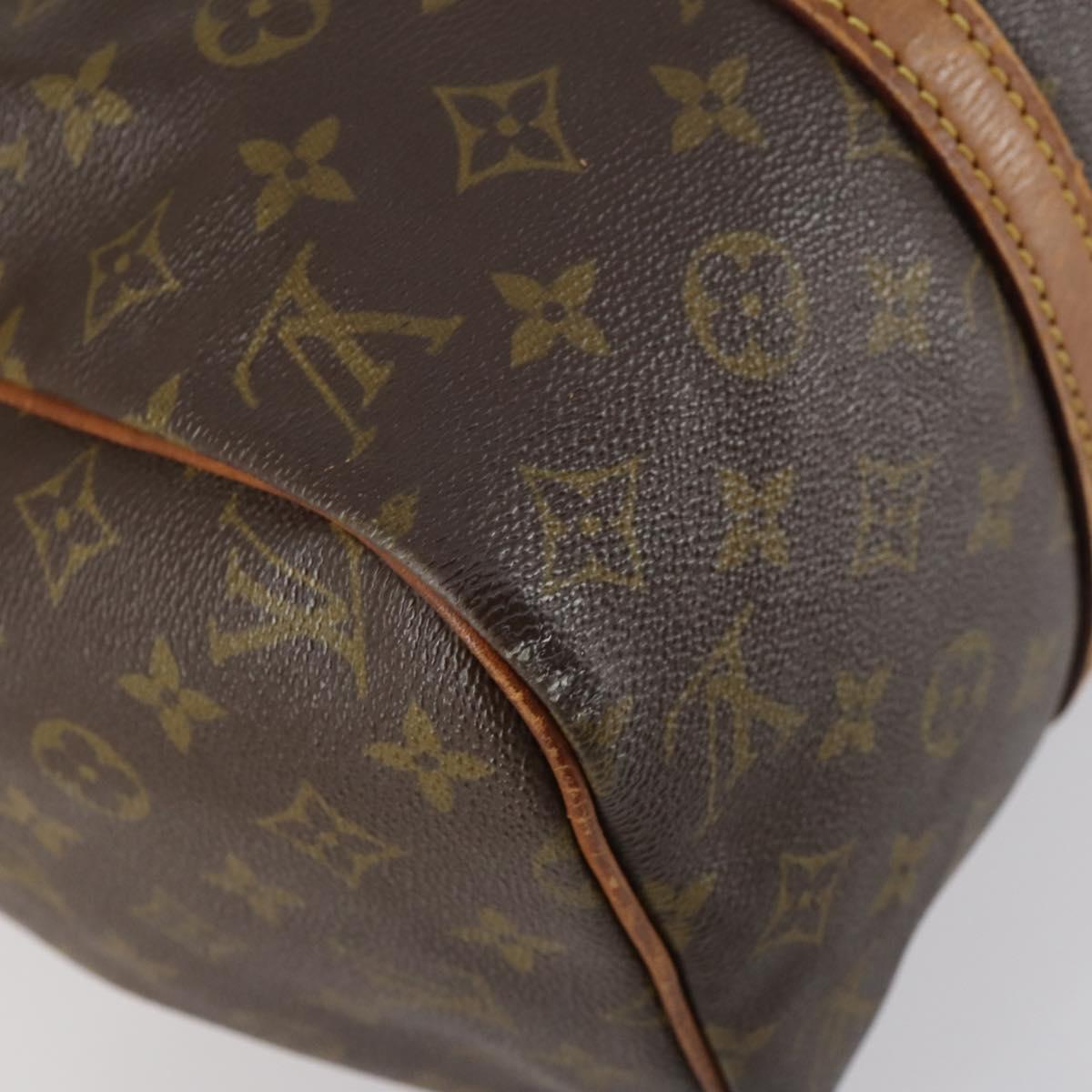 LOUIS VUITTON Monogram Sac Souple 35 Boston Bag M41626 LV Auth hk3035