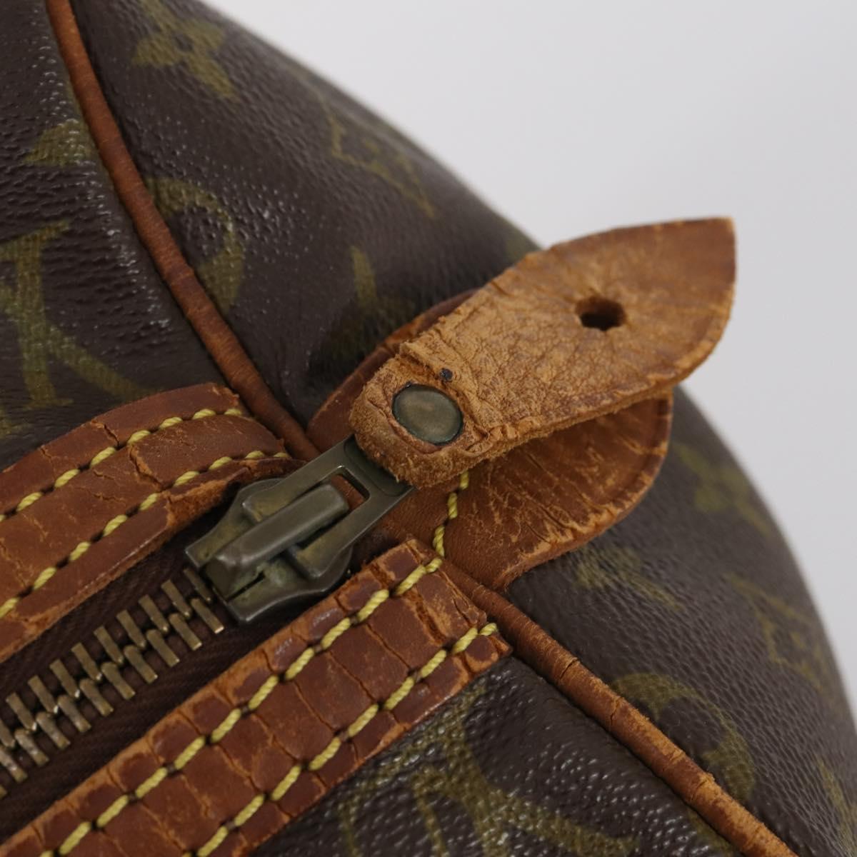 LOUIS VUITTON Monogram Sac Souple 35 Boston Bag M41626 LV Auth hk3035