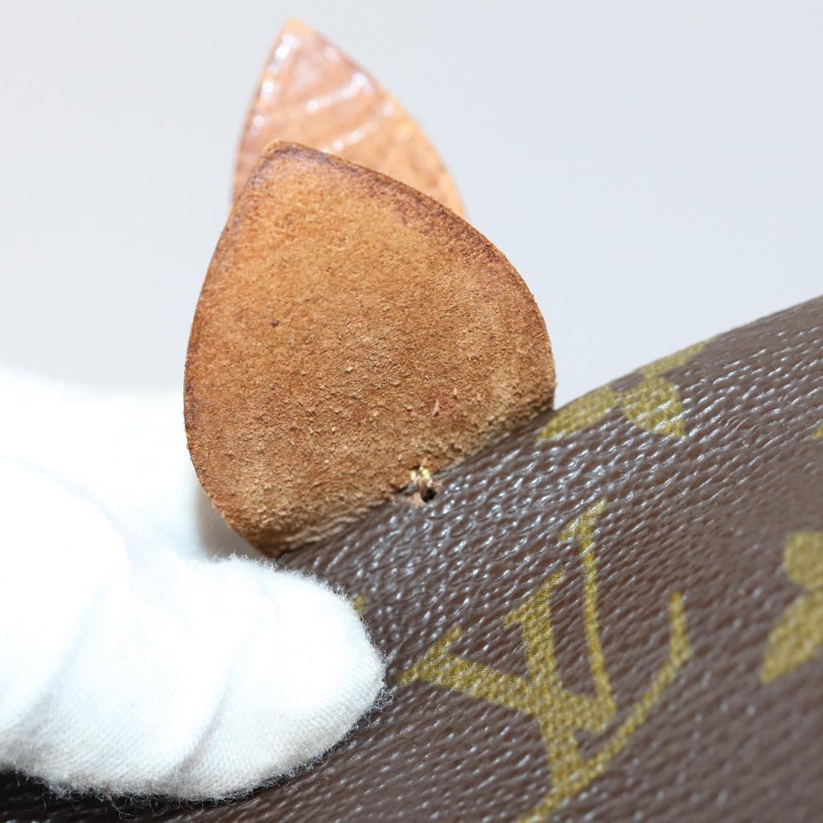 LOUIS VUITTON Monogram Sac Souple 35 Boston Bag M41626 LV Auth hk3035