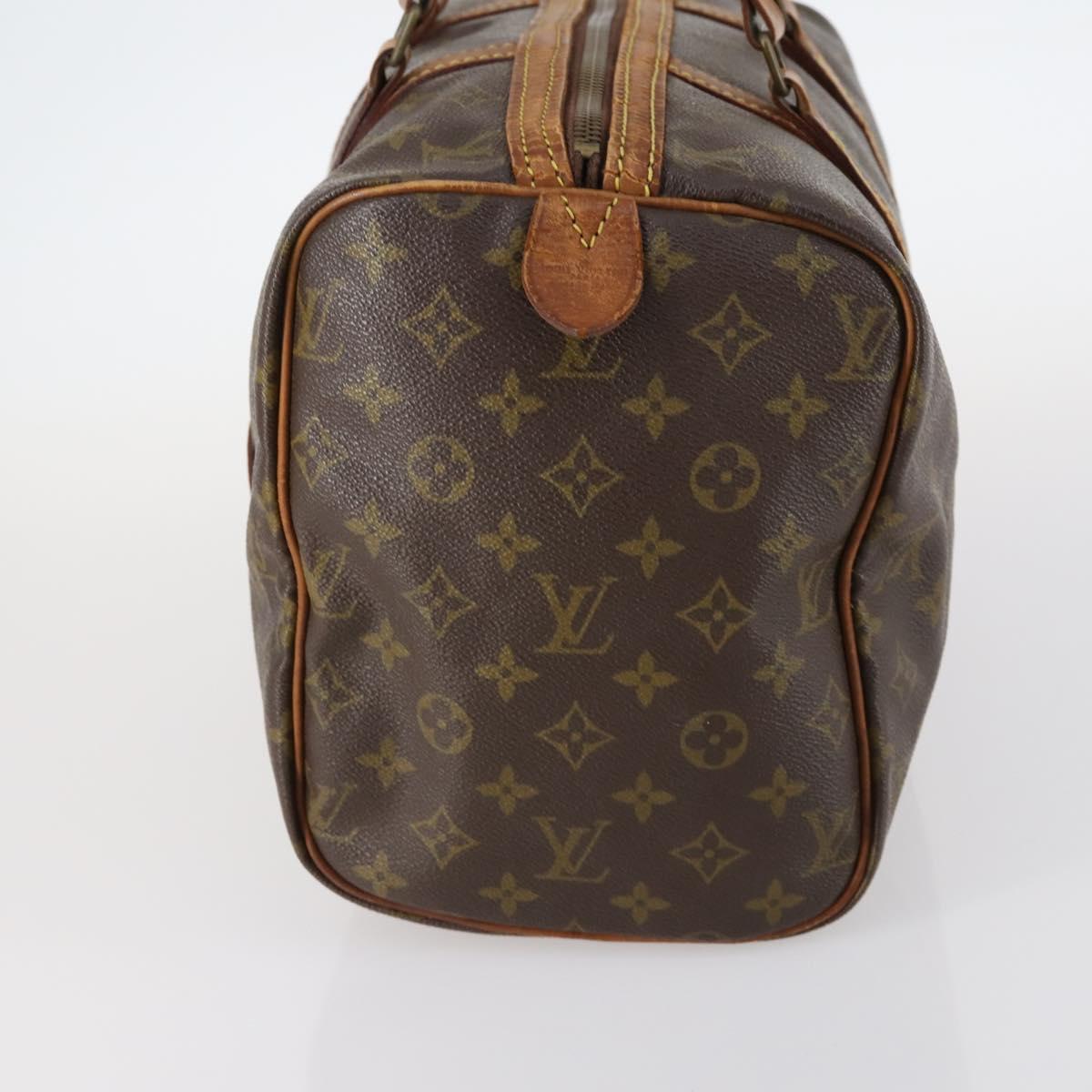 LOUIS VUITTON Monogram Sac Souple 35 Boston Bag M41626 LV Auth hk3035
