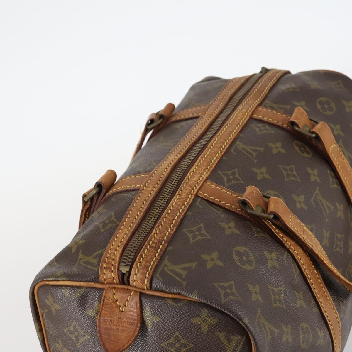 LOUIS VUITTON Monogram Sac Souple 35 Boston Bag M41626 LV Auth hk3035