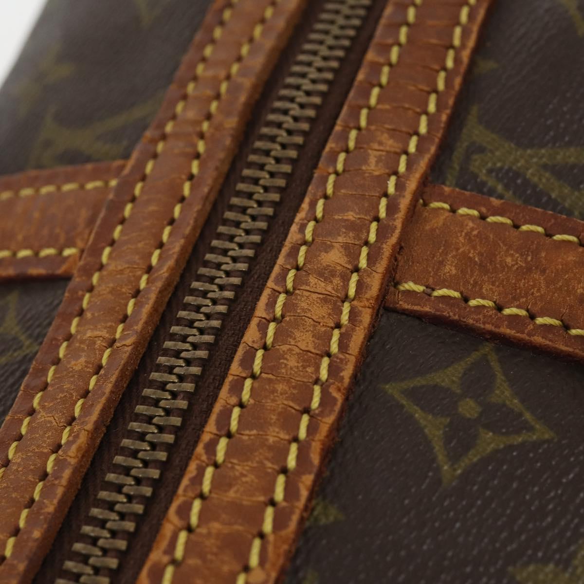 LOUIS VUITTON Monogram Sac Souple 35 Boston Bag M41626 LV Auth hk3035