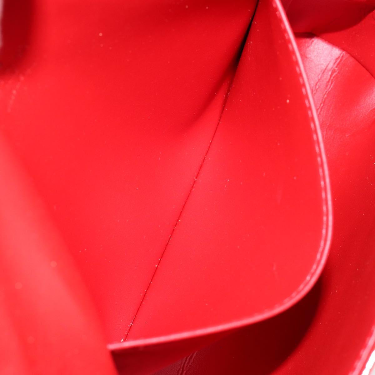 LOUIS VUITTON Monogram Vernis Thompson Street Bag Red M91094 LV Auth hk3043