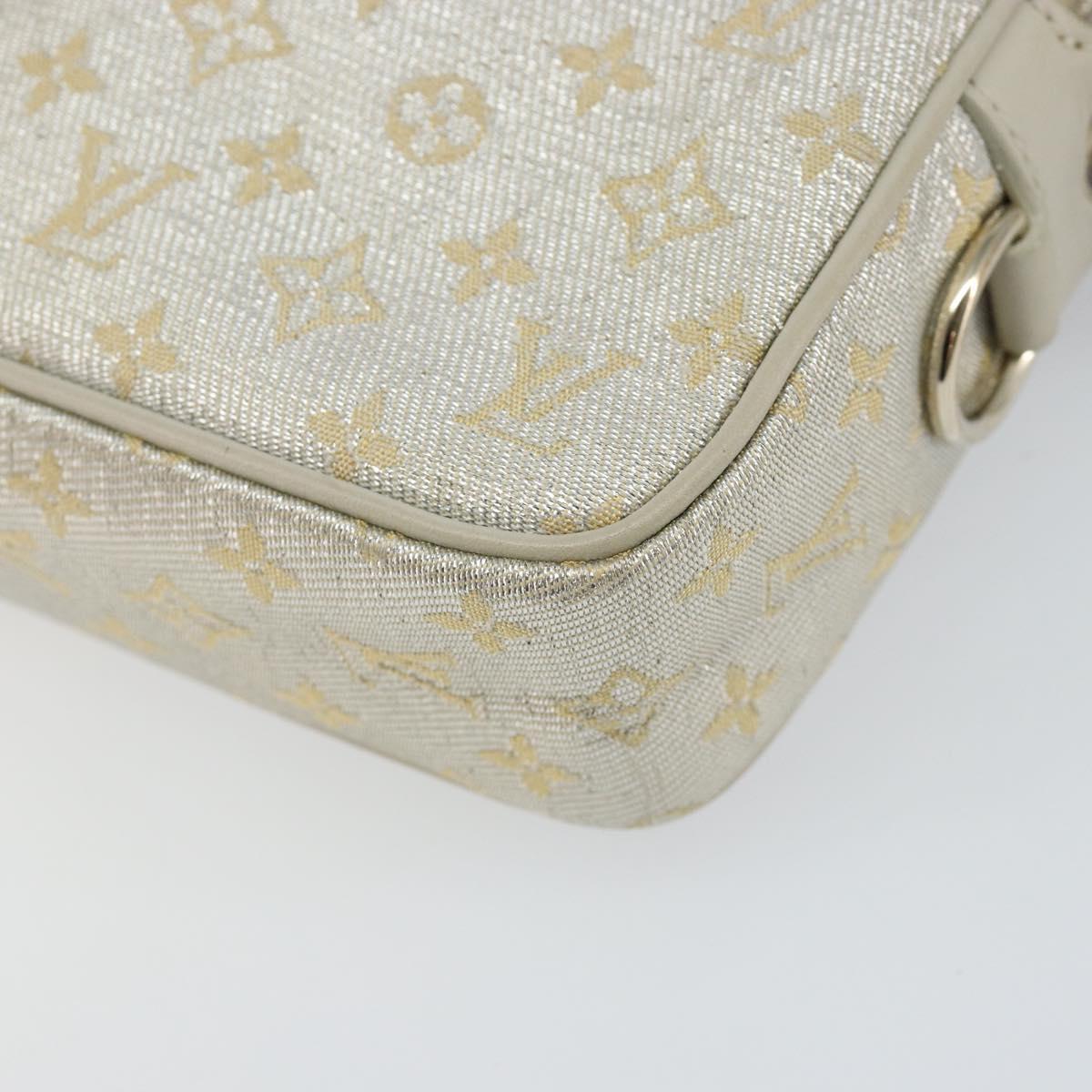 LOUIS VUITTON Monogram Shine McKenna Shoulder Bag Gold M92363 LV Auth hk3048