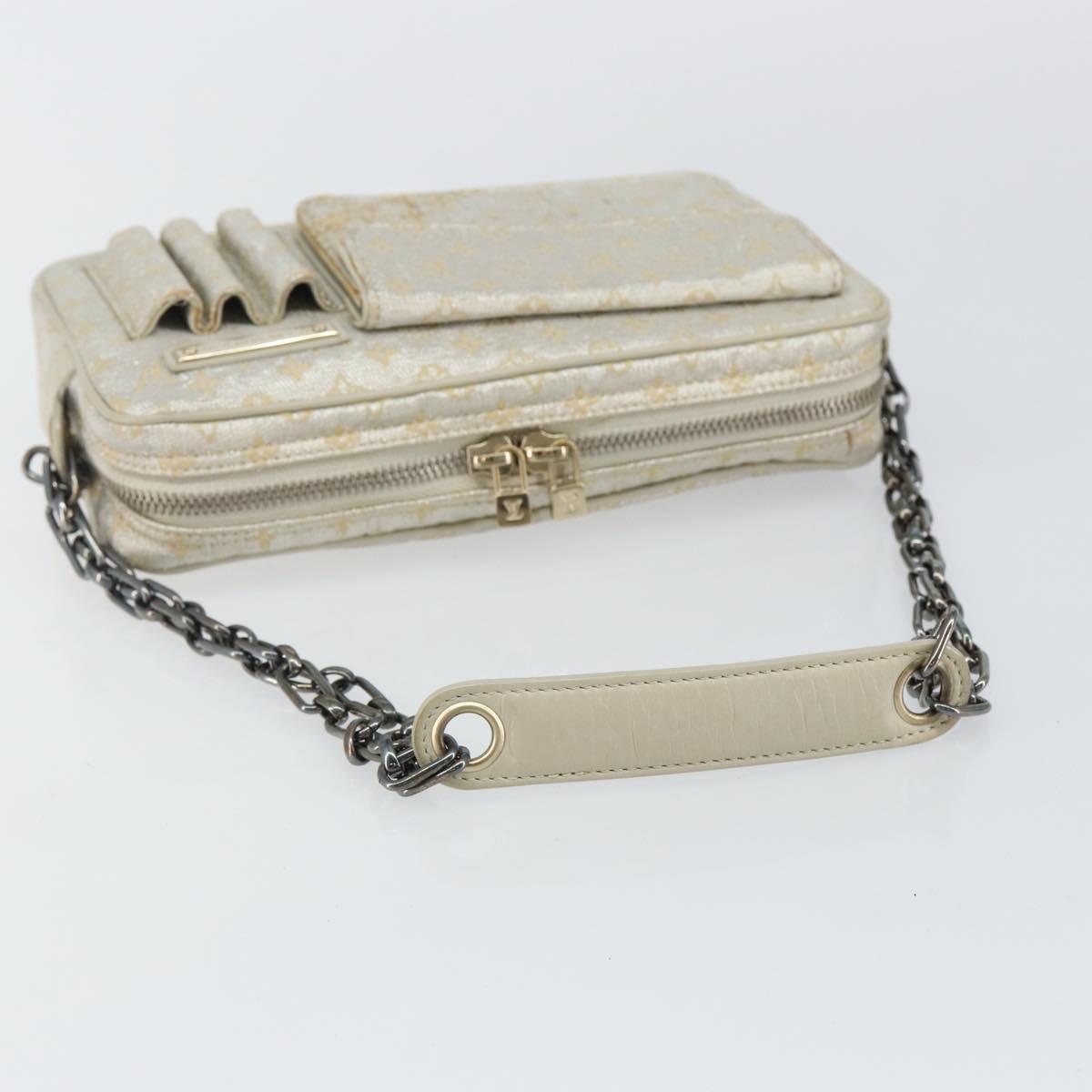 LOUIS VUITTON Monogram Shine McKenna Shoulder Bag Gold M92363 LV Auth hk3048