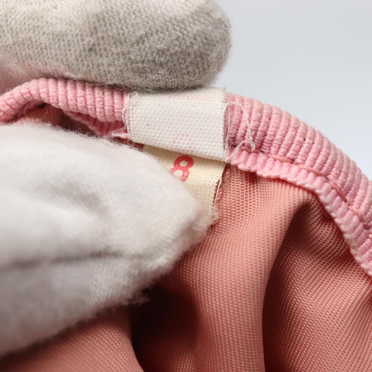 PRADA Hand Bag Nylon Pink Silver Auth hk3055