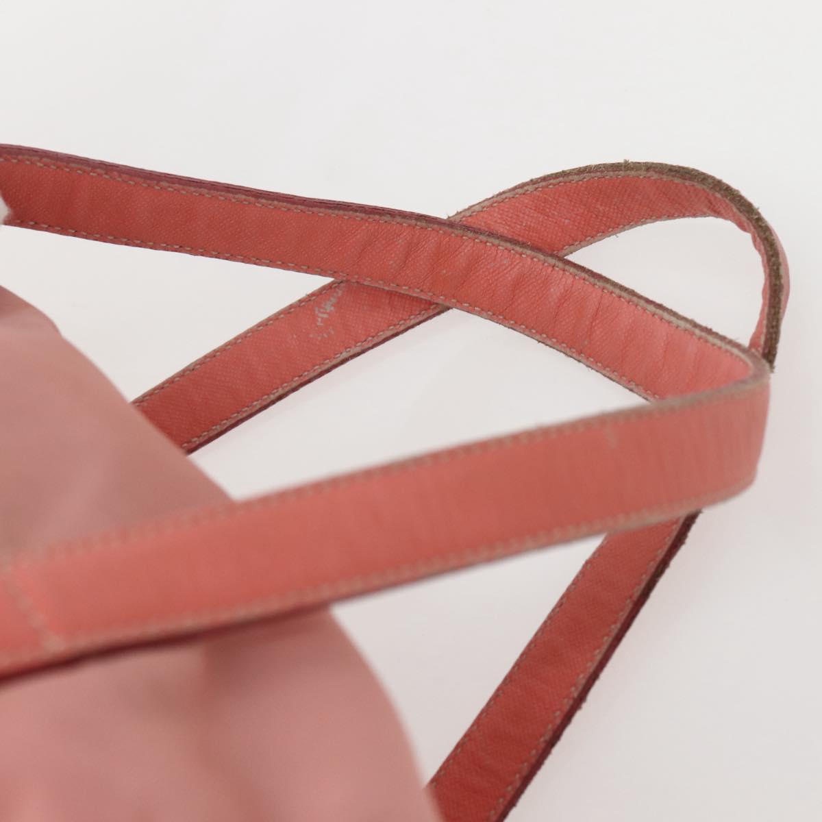 PRADA Hand Bag Nylon Pink Silver Auth hk3055