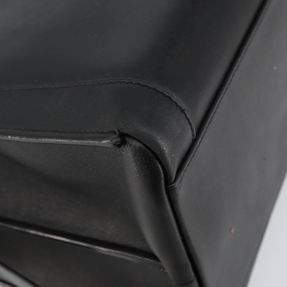SAINT LAURENT Eastside Hand Bag Leather 2way Black Gold Auth hk3061