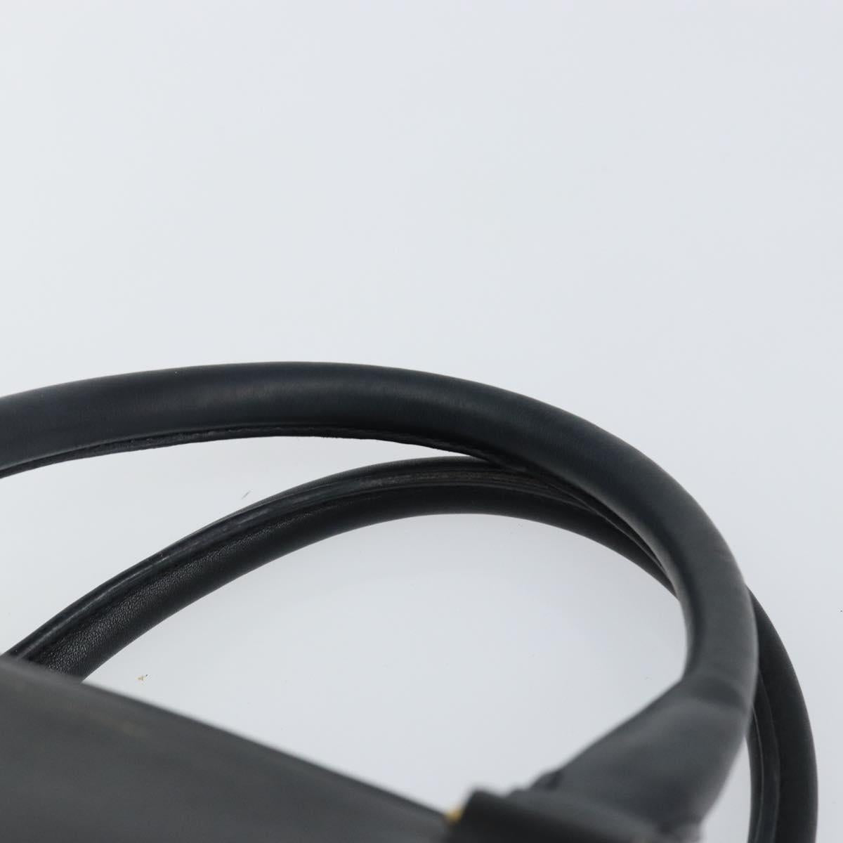 SAINT LAURENT Eastside Hand Bag Leather 2way Black Gold Auth hk3061