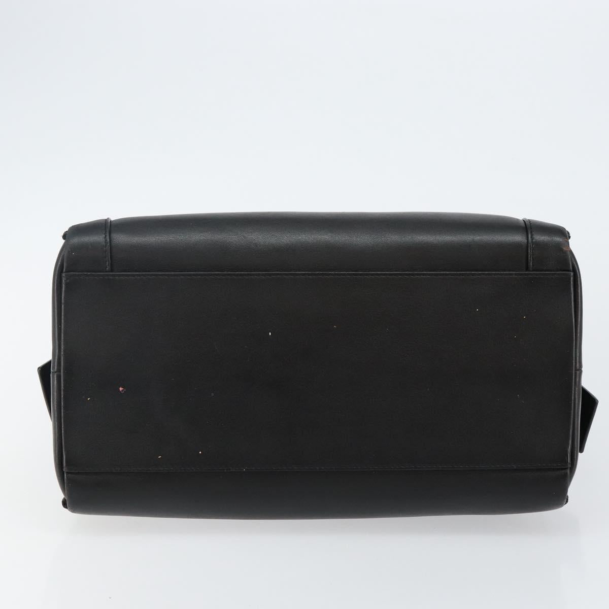 SAINT LAURENT Eastside Hand Bag Leather 2way Black Gold Auth hk3061