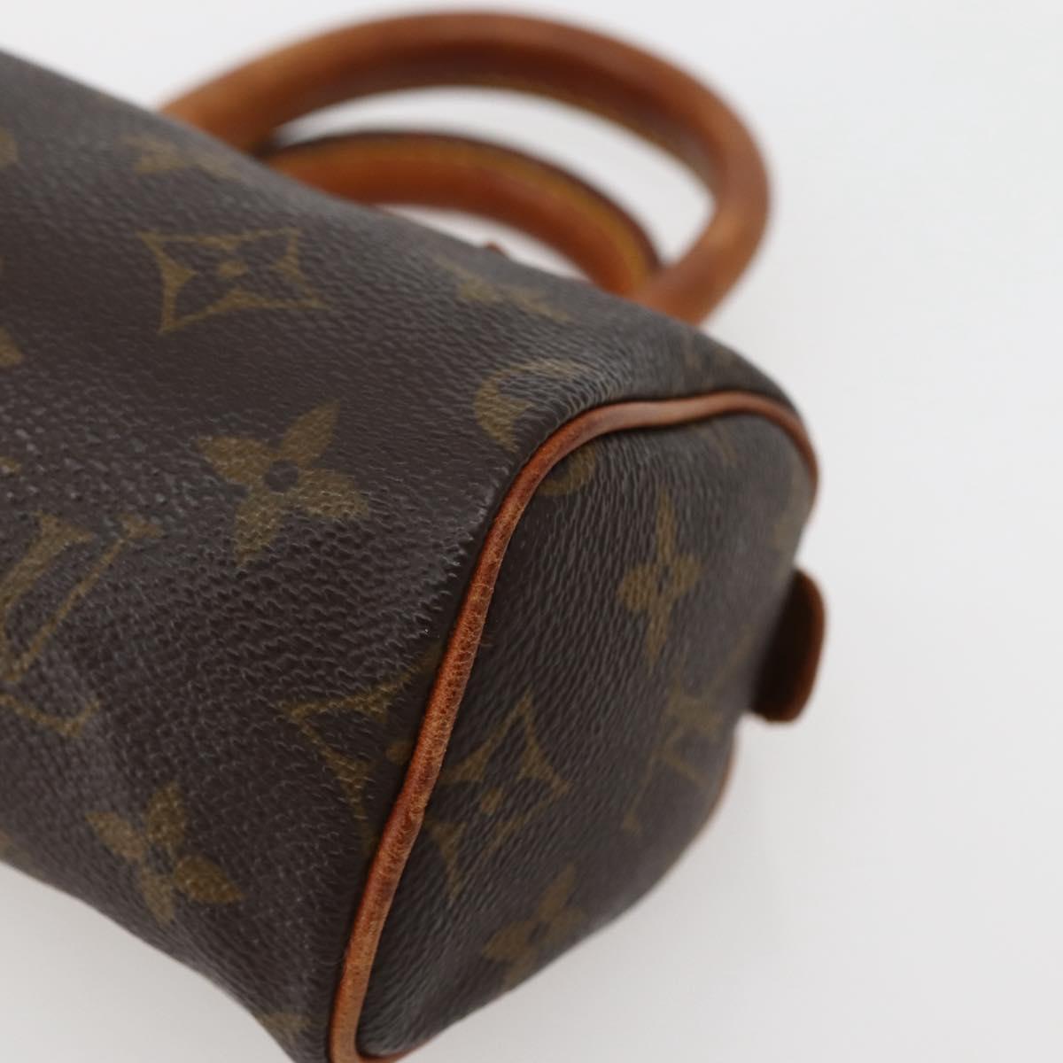 LOUIS VUITTON Monogram Mini Speedy Hand Bag M41534 LV Auth hk3065