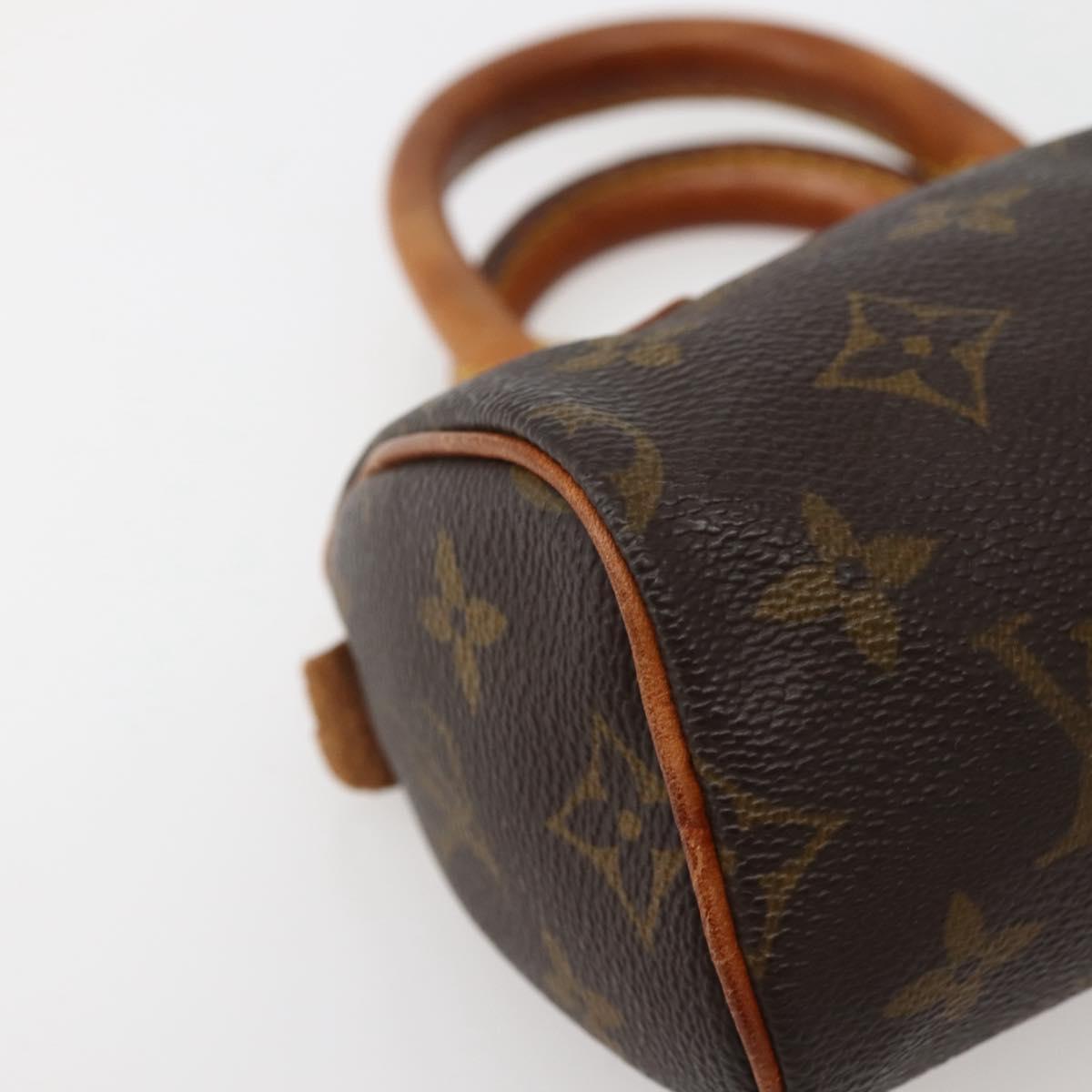 LOUIS VUITTON Monogram Mini Speedy Hand Bag M41534 LV Auth hk3065