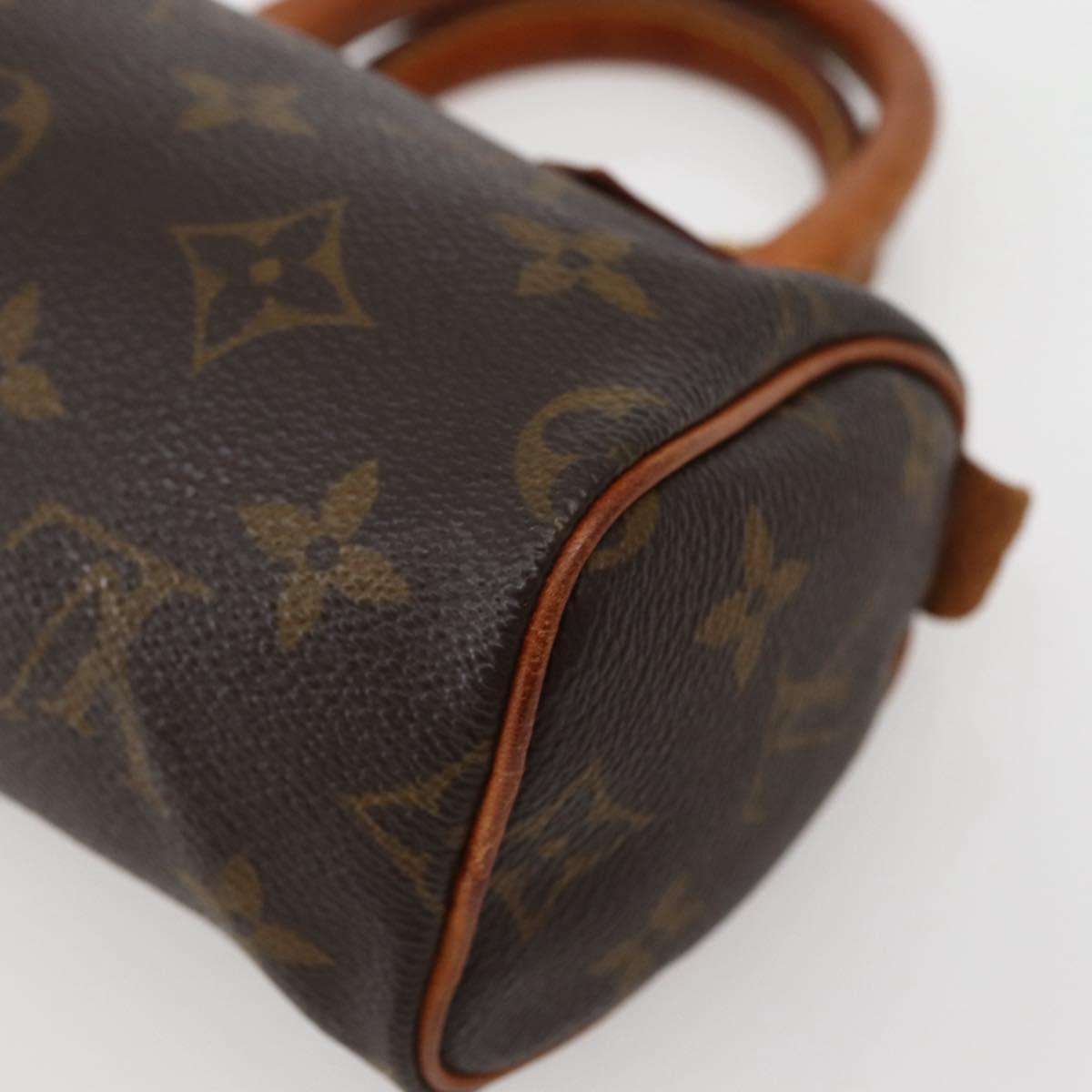 LOUIS VUITTON Monogram Mini Speedy Hand Bag M41534 LV Auth hk3065