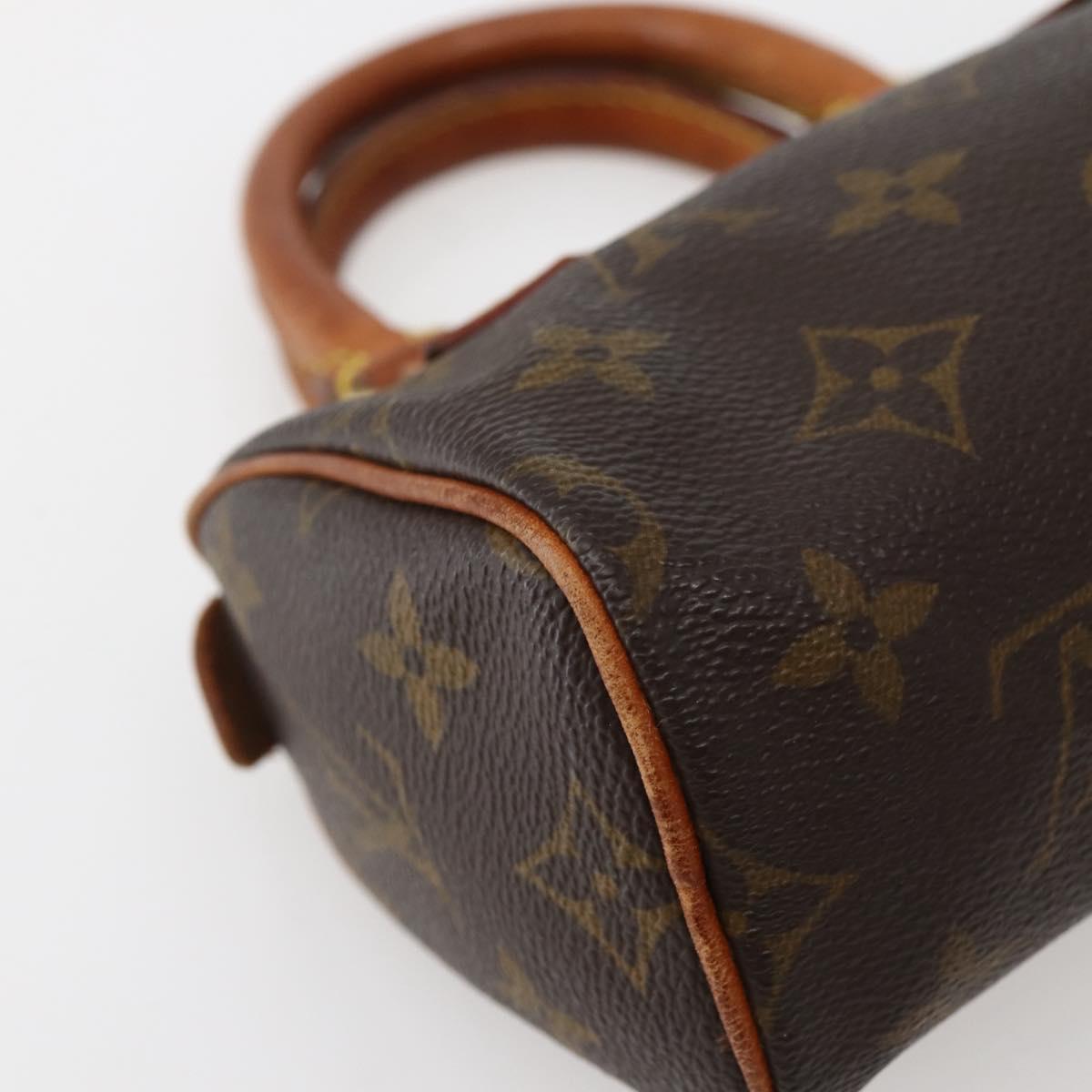 LOUIS VUITTON Monogram Mini Speedy Hand Bag M41534 LV Auth hk3065