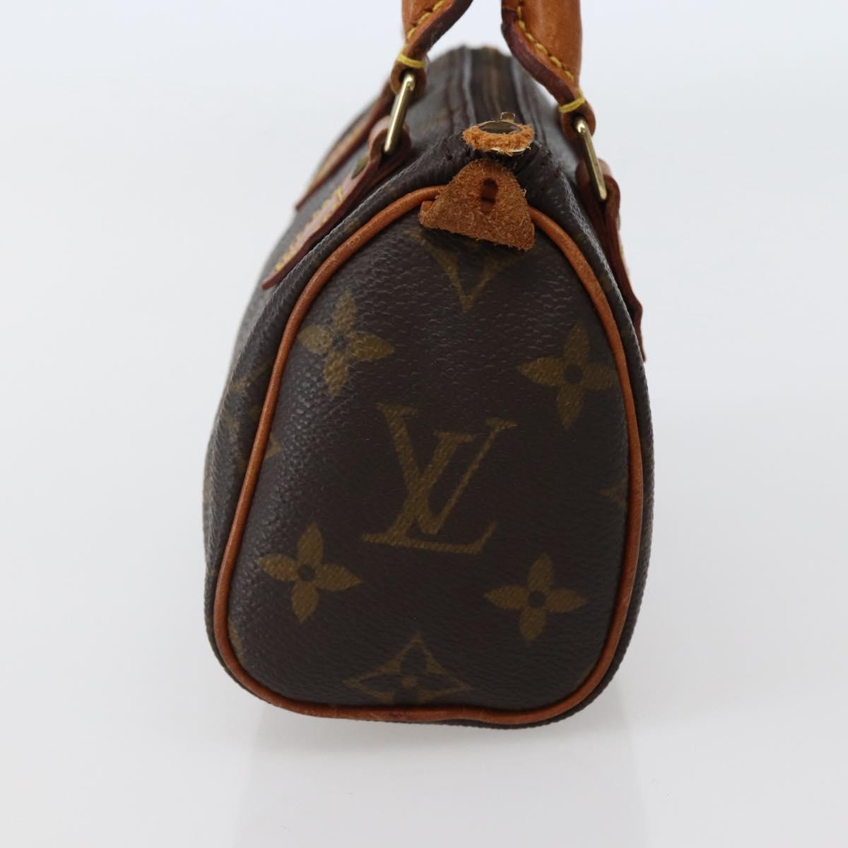 LOUIS VUITTON Monogram Mini Speedy Hand Bag M41534 LV Auth hk3065
