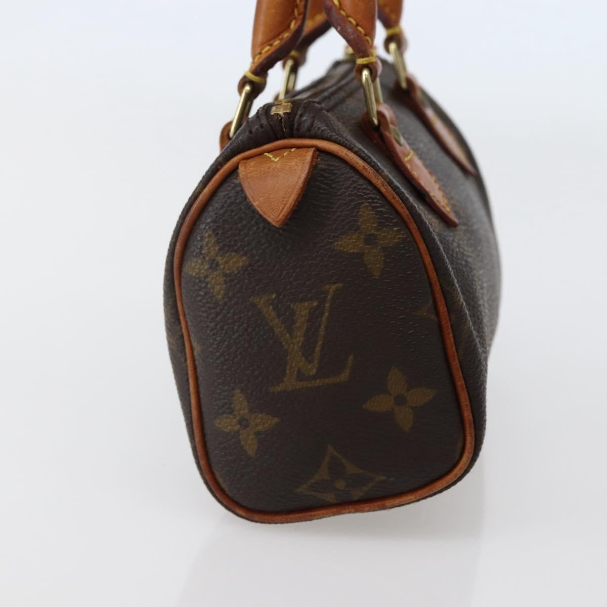 LOUIS VUITTON Monogram Mini Speedy Hand Bag M41534 LV Auth hk3065