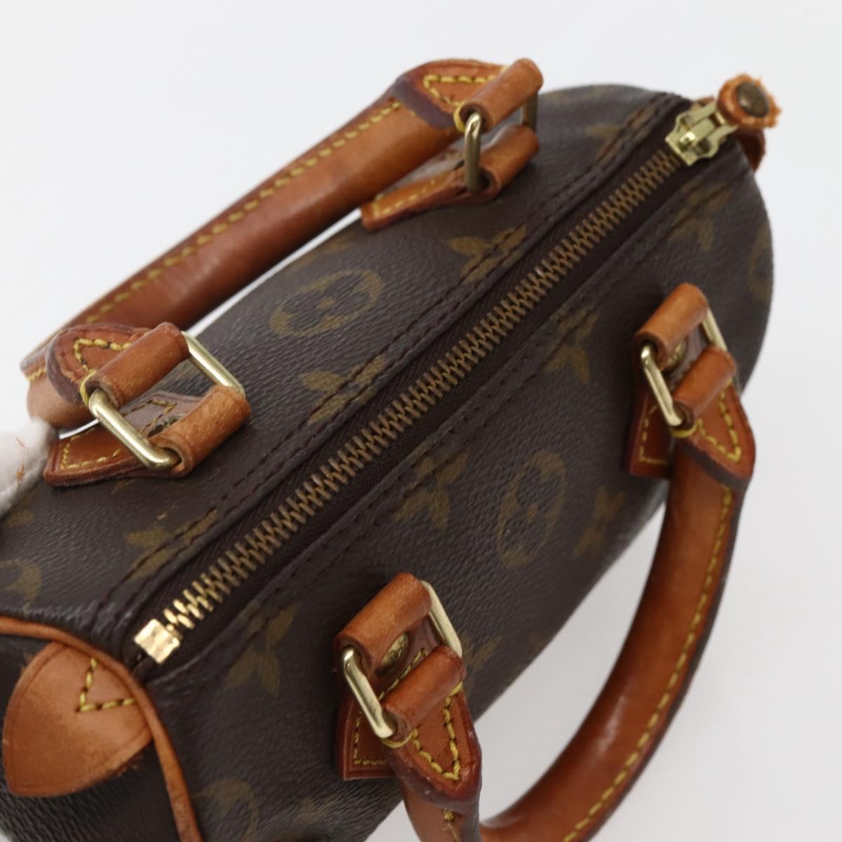 LOUIS VUITTON Monogram Mini Speedy Hand Bag M41534 LV Auth hk3065