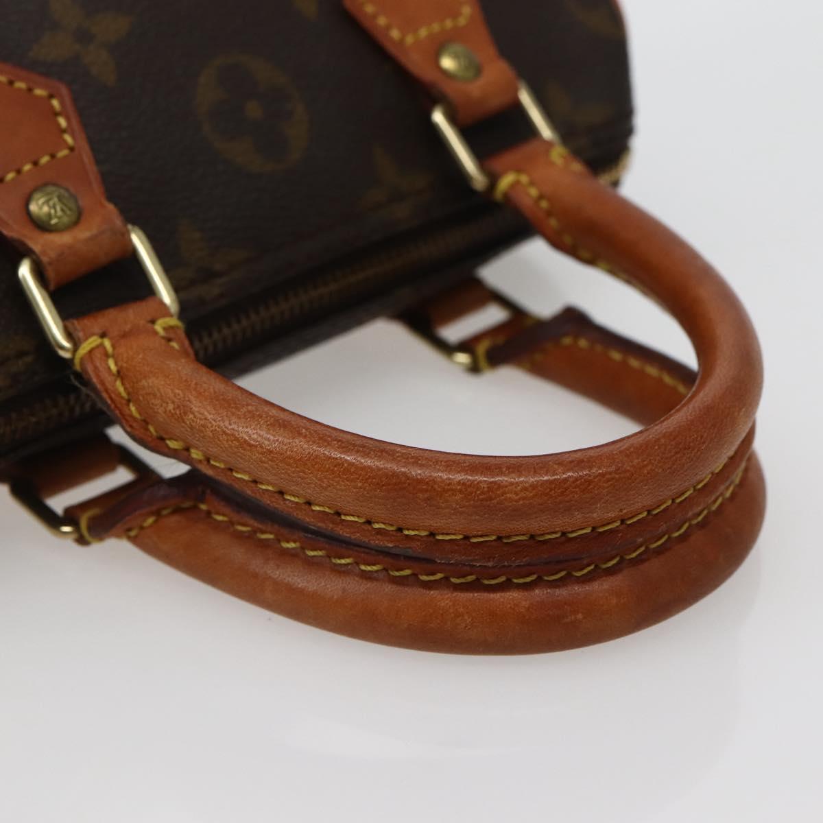 LOUIS VUITTON Monogram Mini Speedy Hand Bag M41534 LV Auth hk3065